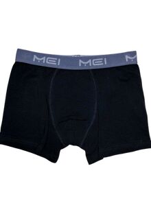 Ανδρικό boxer MEI - Μαύρο Cotton - Φαρδύ εξωτερικό λάστιχο