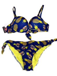 Lida Μαγιό Push Up - Σετ μπικίνι με Ανανά - Cup B - Καλοκαίρι 2019