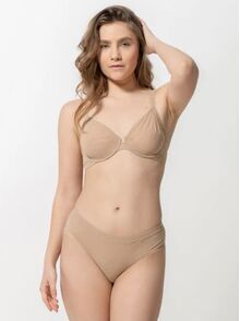 Brazilian slip Luna Secret Sense - Μπεζ laser-cut - Χωρίς ραφές