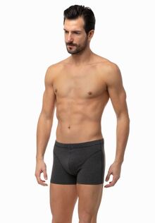Ανδρικό Boxer Minerva - Sporties - Γκρι - Εσωτερικό Λάστιχο - 3 pack - Regular Fit - Cotton
