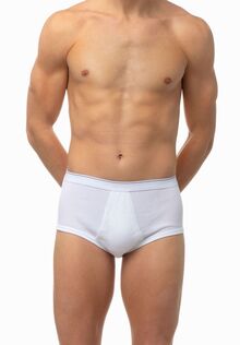 Ανδρικό slip Minerva - Classic Rip - Εξωτερικό Λάστιχο & άνοιγμα - Regular Fit - Cotton