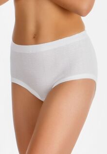 Γυναικεία Κυλότα Minerva - Λευκή - Με φάσα MAXI - 3 Pack - Regular Fit - Cotton