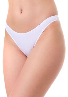 Γυναικείο Brazil slip Minerva Fimelle Rio - Λευκό - Χαμηλόμεσο - 2 Pack - Regular Fit - Modal