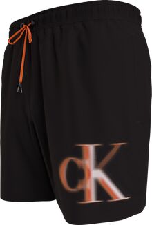 Ανδρικό Μαγιό Calvin Klein - Μαύρη Βερμούδα - Pixel print Logo