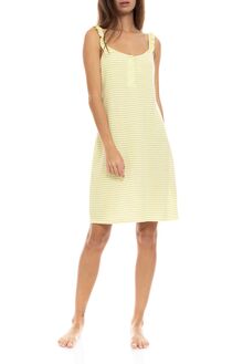 Γυναικείο Νυχτικό Pink Label - Ριγέ - Τιράντα - Regular Fit - Cotton
