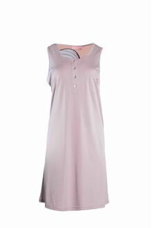 Γυναικείο Νυχτικό Pink Label - WILD FLOWERS - Αμάνικο - Με πατιλέτα - Cotton