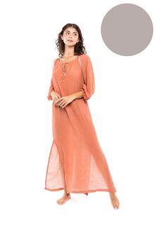 Γυναικείο Beachwear Pink Label - Elephant Grey - Μακρύ καφτάνι - Viscose