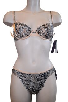 Σετ Σουτιέν Lisca & String - Animal Print - B cup