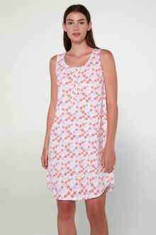 Γυναικείο νυχτικό Vamp - Καλοκαιρινό - Print αστέρια - Mini - Μεγάλα μεγέθη