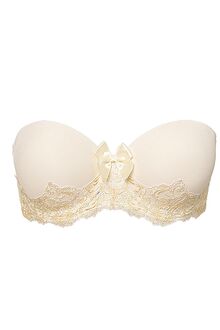Σουτιέν στράπλες νυφικό Miss Rosy - Ιβουάρ Balconette - Με ενίσχυση - Cup B C