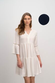 Γυναικείο Beachwear Vamp - Λινό φόρεμα mini - Blue marine