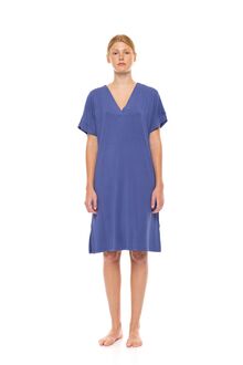 Γυναικείο Νυχτικό Pink Label -  Cosmos Blue - Κοντό Μανίκι - Bamboo