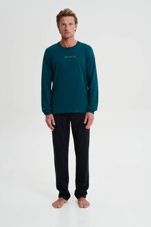 Ανδρική φόρμα σπιτιού Vamp - Περόλ -  Homewear Set - Cotton