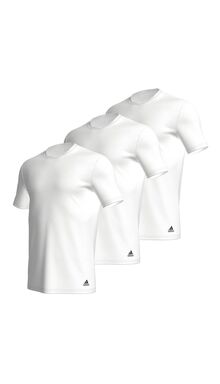 Ανδρικό T-shirt Adidas -Λευκό - Logo - 3 pack - Regular Fit - Cotton