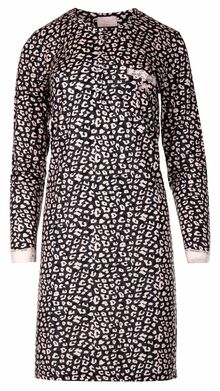 Γυναικείο Νυχτικό Pink Label - Μαύρο - Animal Print