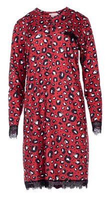 Γυναικείο Νυχτικό Pink Label - Κόκκινο - Animal Print