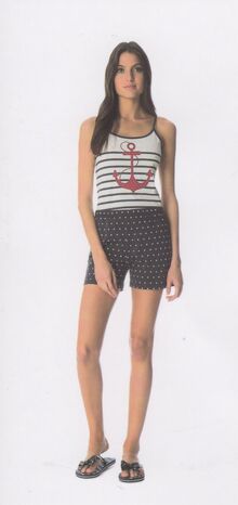 Γυναικείο Baby Doll Noidinotte - Καλοκαιρινή πυτζάμα - Marine print