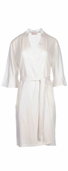 Γυναικεία Ρόμπα Pink Label - Σταυρωτή Ριγέ - Μανίκι 3/4 - Cotton