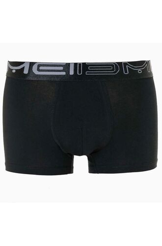 Ανδρικό boxer MEI - Μαύρο Cotton - Φαρδύ εξωτερικό Γυαλιστερό λάστιχο