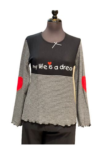 Γυναικεία Πυτζάμα Doremi - Fleece - Γκρι