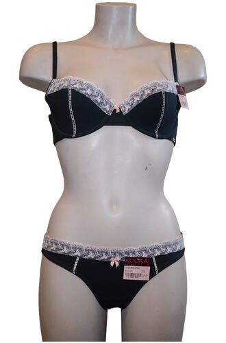 Σετ Σουτιέν Kookai & String - Μαύρο - Δαντέλα - B cup
