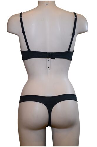 Σετ Σουτιέν Kookai & String - Μαύρο - Δαντέλα - B cup