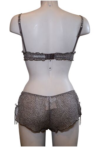 Σετ Σουτιέν Kookai & Boxer - Εκρού - Animal Print - B cup