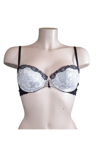 Σουτιέν Swan Original - Μαύρο - Σχέδιο - Δαντέλα - C cup