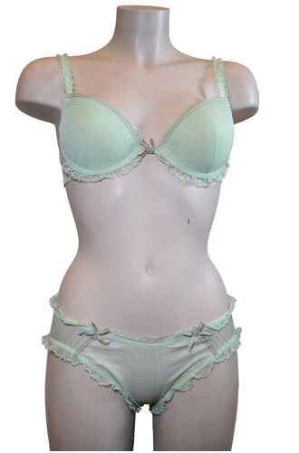Σετ Σουτιέν Venus Victoria & Slip - Πετρόλ - Δαντέλα - B cup