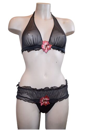 Σετ Σουτιέν Venus Victoria & Boxer - Μαύρο - B cup