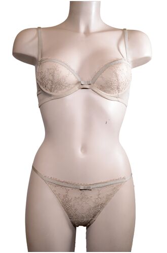 Σετ Σουτιέν Rosanna Ansaloni & String - Μπεζ - Δαντέλα - B cup