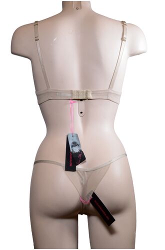 Σετ Σουτιέν Rosanna Ansaloni & String - Μπεζ - Δαντέλα - B cup