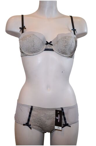 Σετ Σουτιέν Hechter & Boxer - Μπεζ - Δαντέλα - C cup