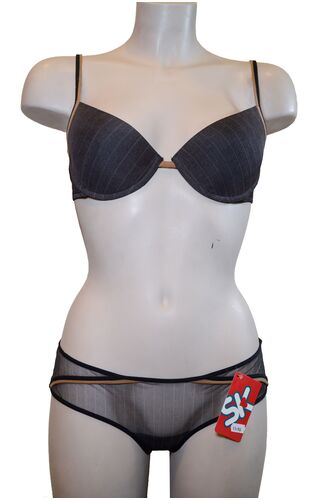 Σετ Σουτιέν Selmark & Slip - Καφέ - B cup