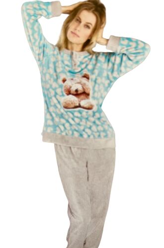 Γυναικεία Πυτζάμα Doremi - Fleece - Σιέλ
