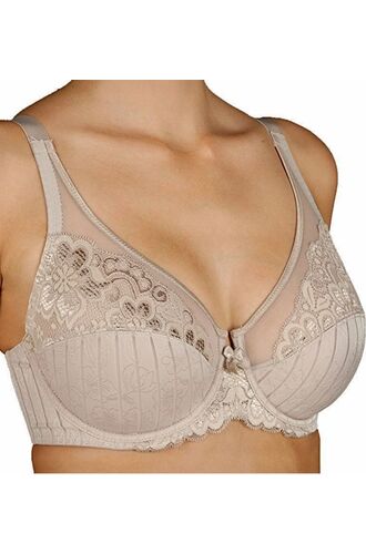 Σουτιέν Selene Mariluz - Μπεζ - Για μεγάλο στήθος - Τέλειο Κράτημα - Cup D