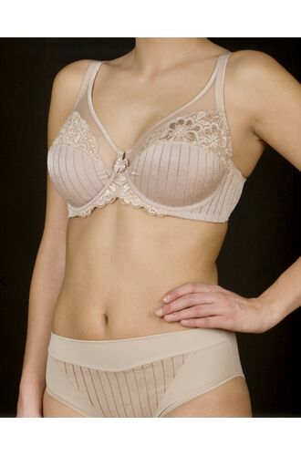 Σουτιέν Selene Mariluz - Μπεζ - Για μεγάλο στήθος - Τέλειο Κράτημα - Cup D