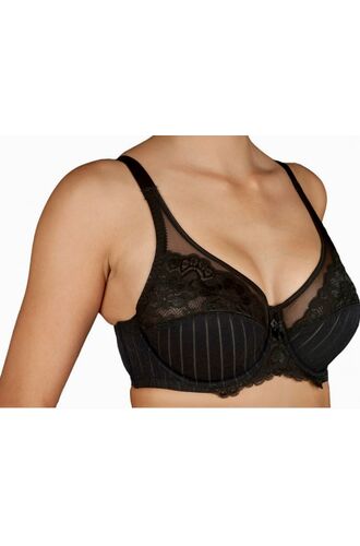 Σουτιέν Selene Mariluz - Μαύρο - Για μεγάλο στήθος - Τέλειο Κράτημα - Cup D
