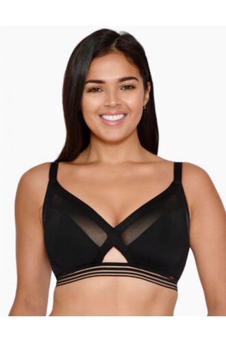 Bralette - Curvy Kate - Χωρίς Ενίσχυση - Χωρίς Μπανέλα - Μαύρο - Μεγάλα Μεγέθη