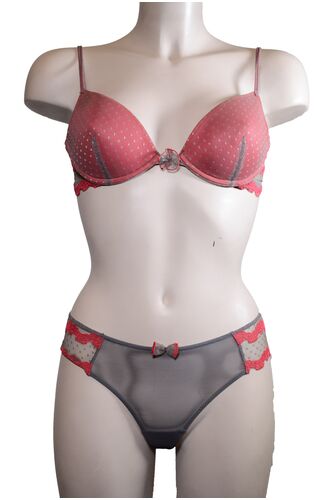 Σετ Σουτιέν Andres Sarda & String - Κόκκινο - Δαντέλα - B cup