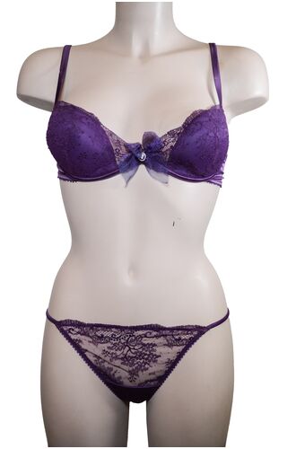 Σετ Σουτιέν Prelude & Brazil - Μωβ - Δαντέλα - B cup