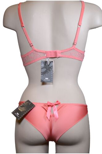 Σετ Σουτιέν Jolidon & Brazil - Κοραλί - B Half cup