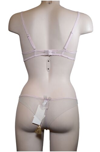 Σετ Σουτιέν Jolidon Balconette & Brazil - Ροζ - Δαντέλα - Padded - C cup