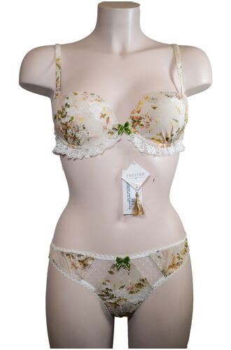 Σετ Σουτιέν Prelude & Brazil - Σατέν μπεζ - Δαντέλα - B cup