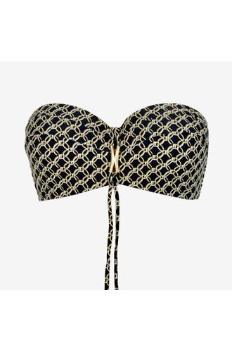 Μαγιό Strapless Rock Club - Bikini μαύρο - Μεγάλο στήθος - Cup D