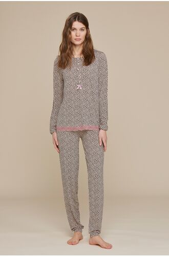 Γυναικεία πυτζάμα Noidinotte - Animal print - Κουμπάκια - 100% MODALΓυναικεία πυτζάμα Noidinotte - Animal print - Κουμπάκια - 100% MODALΓυναικεία πυτζάμα Noidinotte - Animal print - Κουμπάκια - 100% MODAL