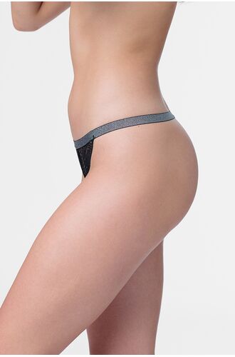 Dorina Γυναικείο String STELLA - 1+1 ΔΩΡΟ - Μπλε & Μαύρο - 2 Pack