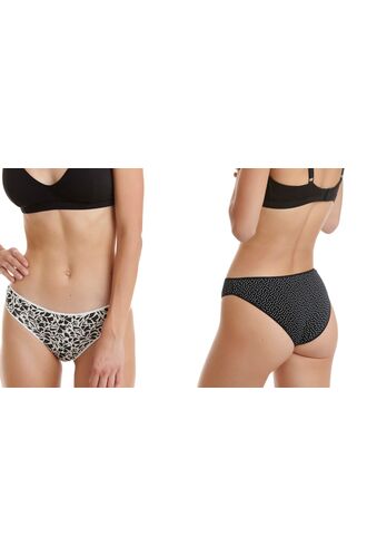 Γυναικείο slip Walk - Multicolor Brief - Ίνες bamboo - 2 pack