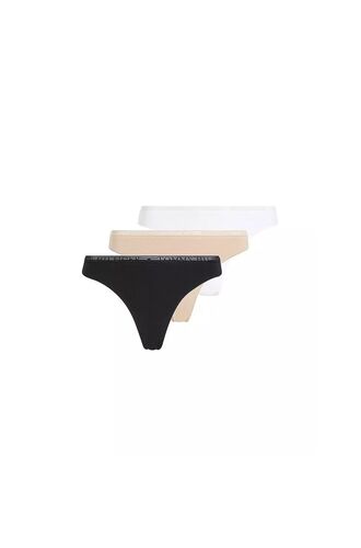 Γυναικείο String Tommy Hilfiger - Βαμβακερό - Multi Color - 3 pack
