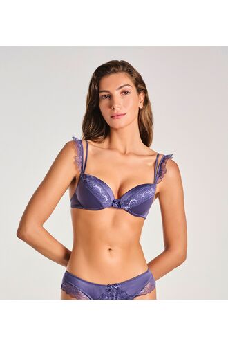 Σουτιέν Lida Balconette - Μωβ σατέν - Cup B